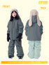 ASHGREEM スノーボードウェア 上下セット ジュニア ソリッドジャケット サスペンダーパンツ | AJR-72SET