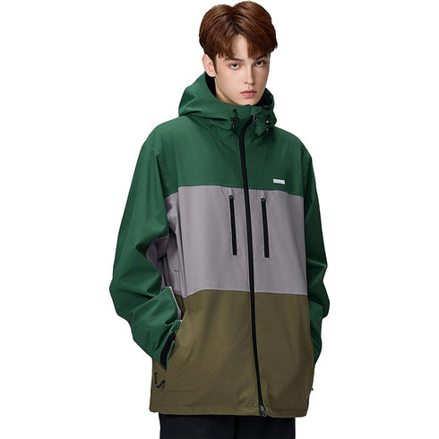 【OUTLET】ASHGREEM スノーボードウェア 3レイヤー 3色切替ジャケット | AGJ3L-211