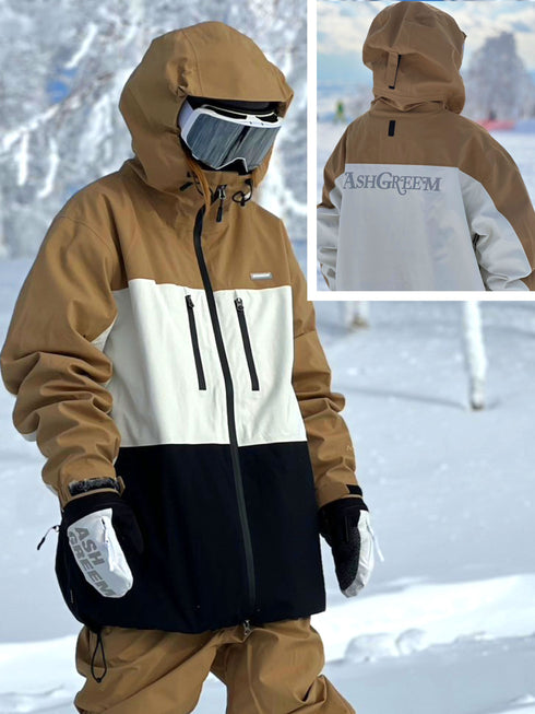 【OUTLET】ASHGREEM スノーボードウェア 3レイヤー 3色切替ジャケット | AGJ3L-211