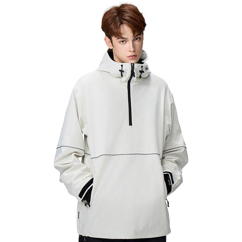 【OUTLET】ASHGREEM スノーボードウェア 3レイヤー パイピングプルオーバー | AGJ3L-215