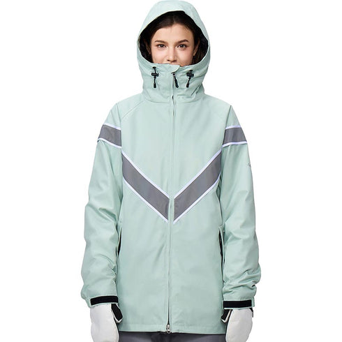 【OUTLET】ASHGREEM スノーボードウェア Vラインリフレクタージャケット | AGJ-1255