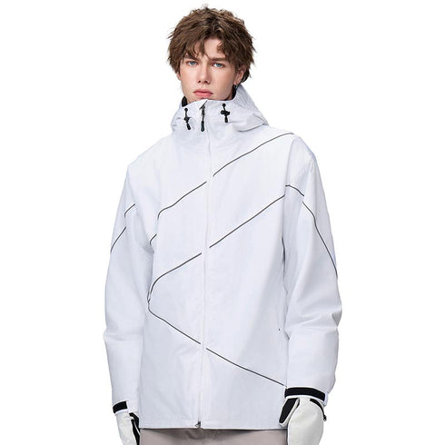 【OUTLET】ASHGREEM スノーボードウェア リフレクターパイピングジャケット | AGJ-1234