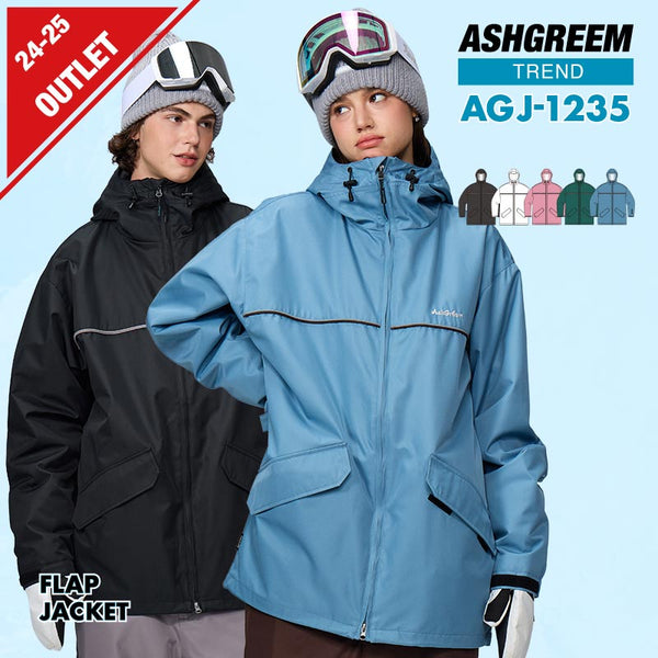 【OUTLET】ASHGREEM スノーボードウェア フラップジャケット | AGJ-1235