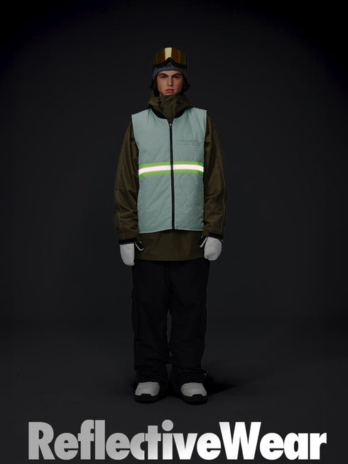 【OUTLET】ASHGREEM スノーボードウェア リバーシブルベスト | AGJ-1502