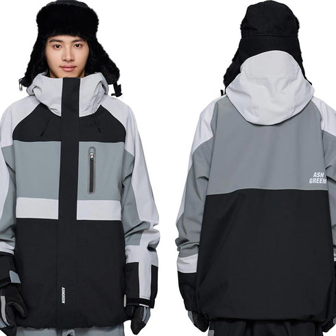 ASHGREEM スノーボードウェア 3レイヤー ブロックジャケット | AGJ3L-216