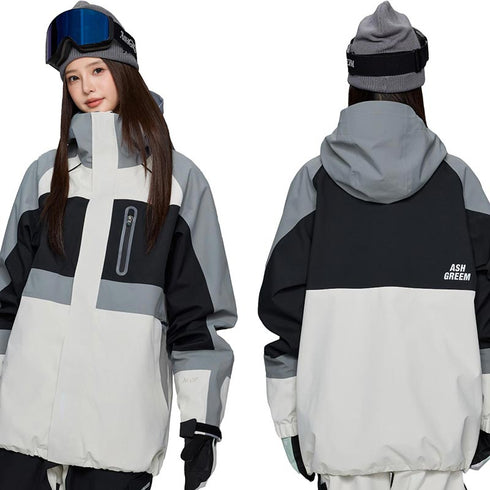 ASHGREEM スノーボードウェア 3レイヤー ブロックジャケット | AGJ3L-216