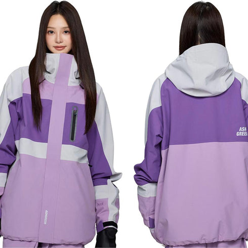 ASHGREEM スノーボードウェア 3レイヤー ブロックジャケット | AGJ3L-216