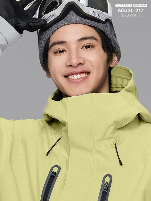 ASHGREEM スノーボードウェア 3レイヤー 切り返しジャケット | AGJ3L-217