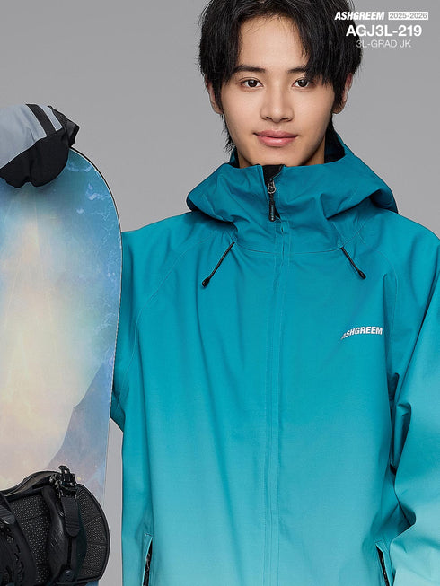 ASHGREEM スノーボードウェア 3レイヤー グラデーションジャケット | AGJ3L-219