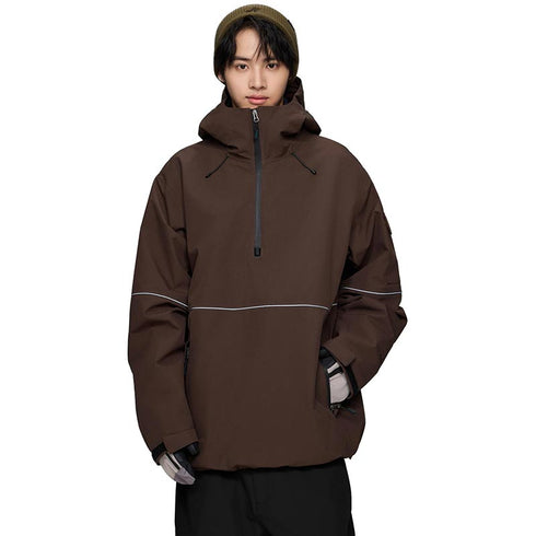 ASHGREEM スノーボードウェア 3レイヤー パイピングプルオーバー | AGJ3L-215NW