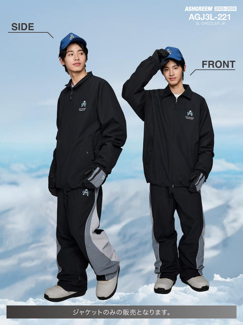 ASHGREEM スノーボードウェア 3レイヤー ドリズラージャケット | AGJ3L-221