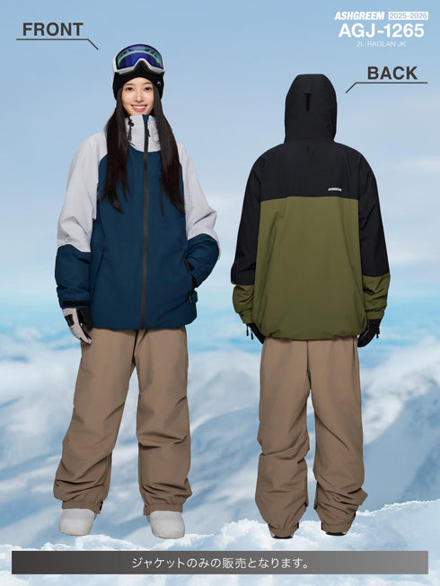 ASHGREEM スノーボードウェア ラグランジャケット | AGJ-1265