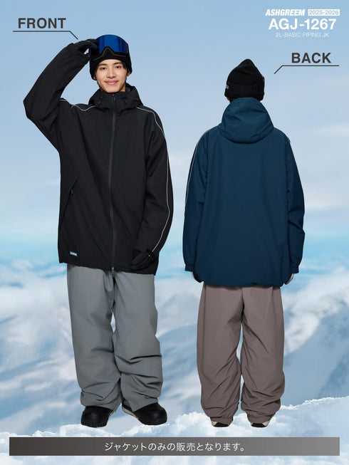 ASHGREEM スノーボードウェア 袖パイピングジャケット | AGJ-1267