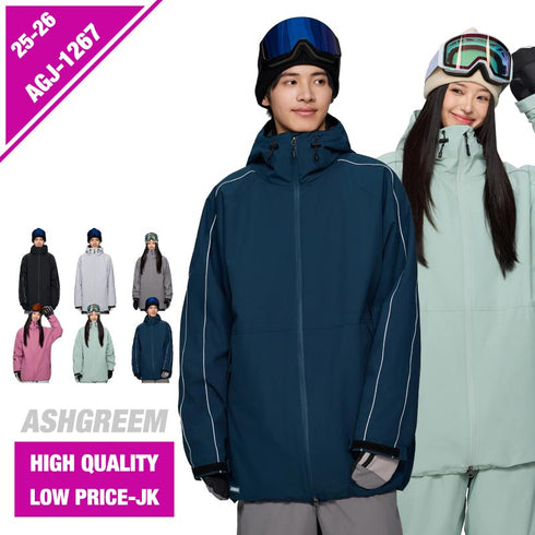 ASHGREEM スノーボードウェア 袖パイピングジャケット | AGJ-1267