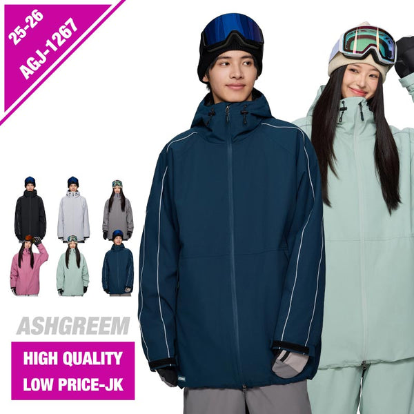 ASHGREEM スノーボードウェア 袖パイピングジャケット | AGJ-1267