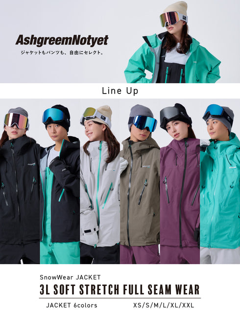 ASHGREEM Notyet スノーボード ウェア ジャケット | NOTJ-310