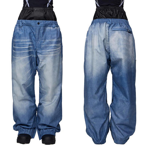 ASHGREEM スノーボードウェア デニムプリントビッグパンツ | AGP-1325