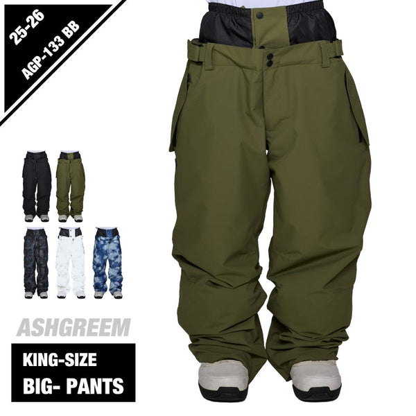 ASHGREEM スノーボードウェア 4XL 6XL キングサイズパンツ |AGP-133BB