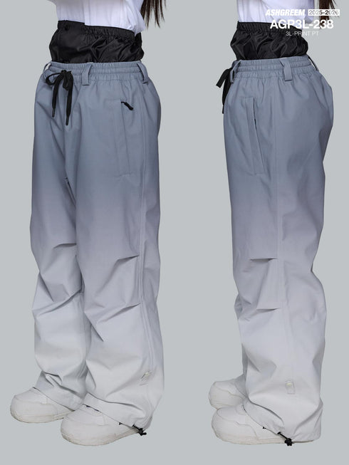 ASHGREEM スノーボードウェア 3レイヤー プリントパンツ | AGP3L-238