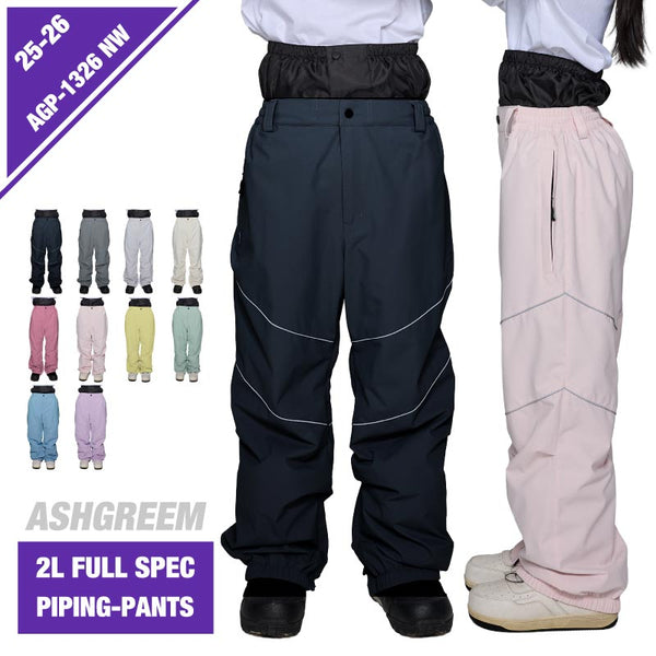 ASHGREEM スノーボードウェア パイピングパンツ | AGP-1326NW