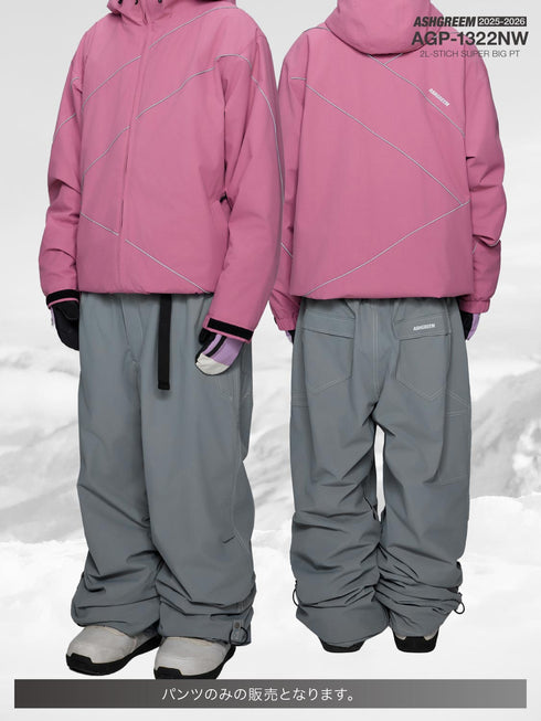 ASHGREEM スノーボードウェア 超ビッグパンツ | AGP-1322NW