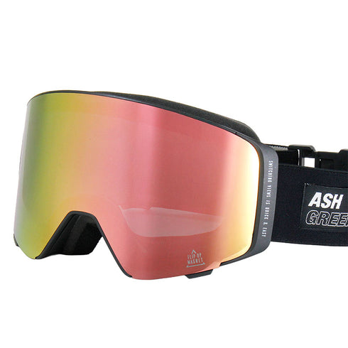 ASHGREEM (アッシュグリーム) ASHGREEM スノーボード ゴーグル 偏光レンズ 跳ね上げ式 | SPAG-2597