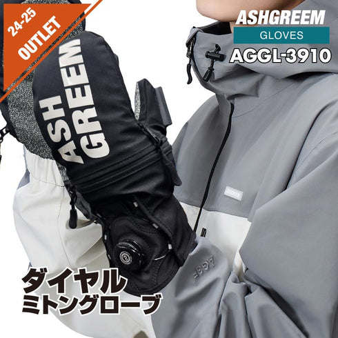 【OUTLET】ASHGREEM スノーミトンダイヤルグローブ | AGGL-3910