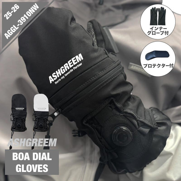 ASHGREEM ダイアル ミトン スノーグローブ | AGGL-3910NW