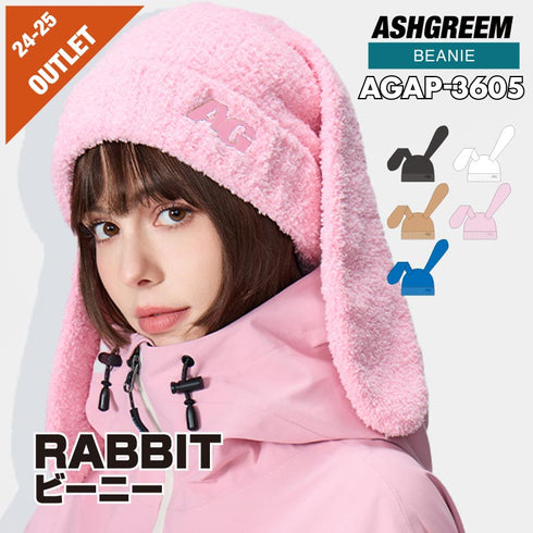 【OUTLET】ASHGREEM RABBITニット帽 | AGAP-3605