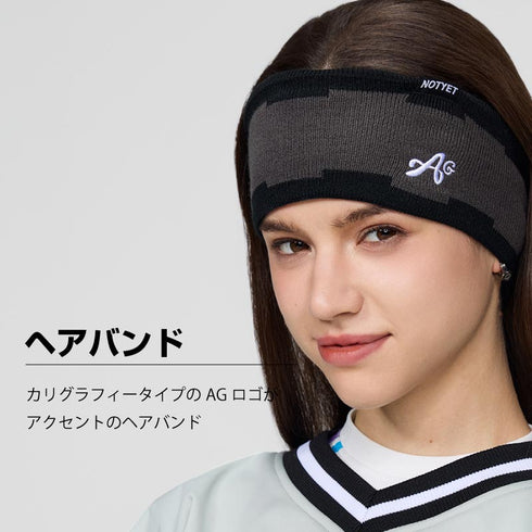 【OUTLET】ASHGREEM ニットヘアバンド | AGAP-3522
