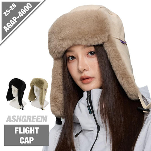 ASHGREEM ボア スノーフライトキャップ | AGAP-4600