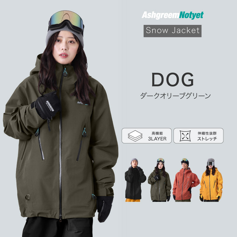 【10月下旬より順次発送】ASHGREEM スノーボードウェア 上下セット AGNY-02SET