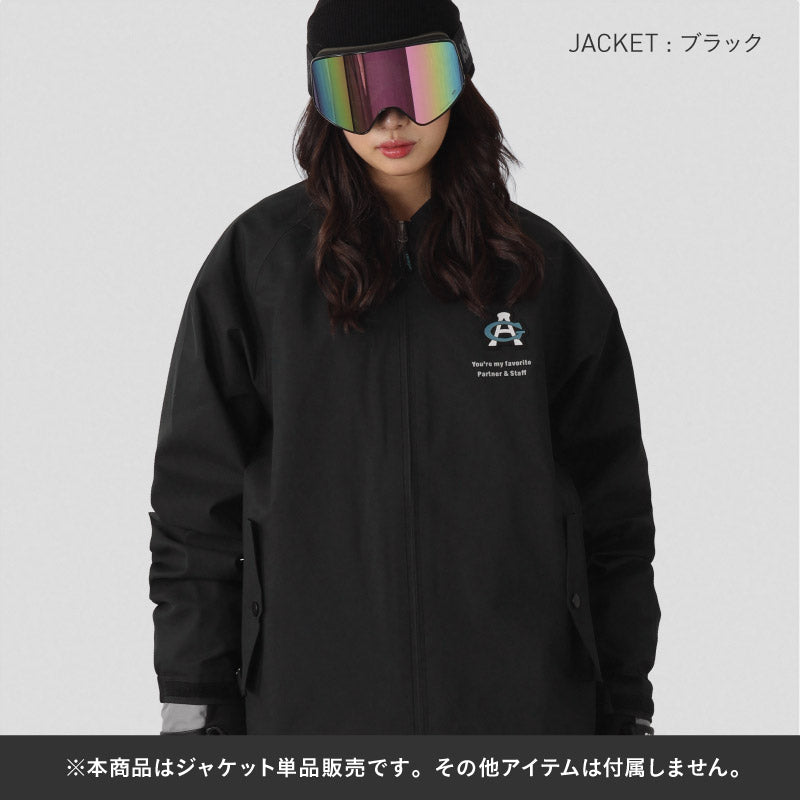 【10月下旬より順次発送】アッシュグリーム ウェア スノーボードウェア ジップ コーチジャケット 単品 3レイヤー AGJ3L-221 耐水圧30000mm 防水 透湿 スノーウェア スノボウェア スキーウェア メンズ レディース ASHGREEM