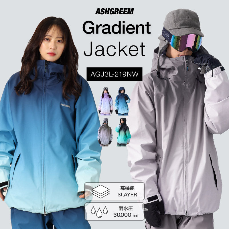 【10月下旬より順次発送】ASHGREEM (アッシュグリーム) スノーウェア ジャケット AGJ3L-219NW