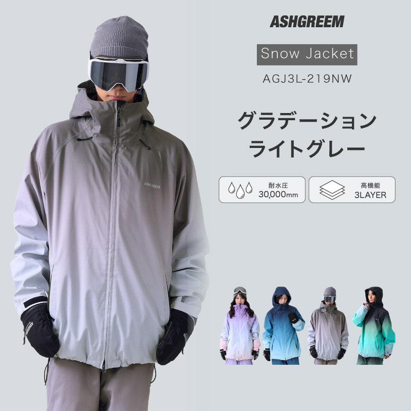 【10月下旬より順次発送】ASHGREEM (アッシュグリーム) スノーウェア ジャケット AGJ3L-219NW