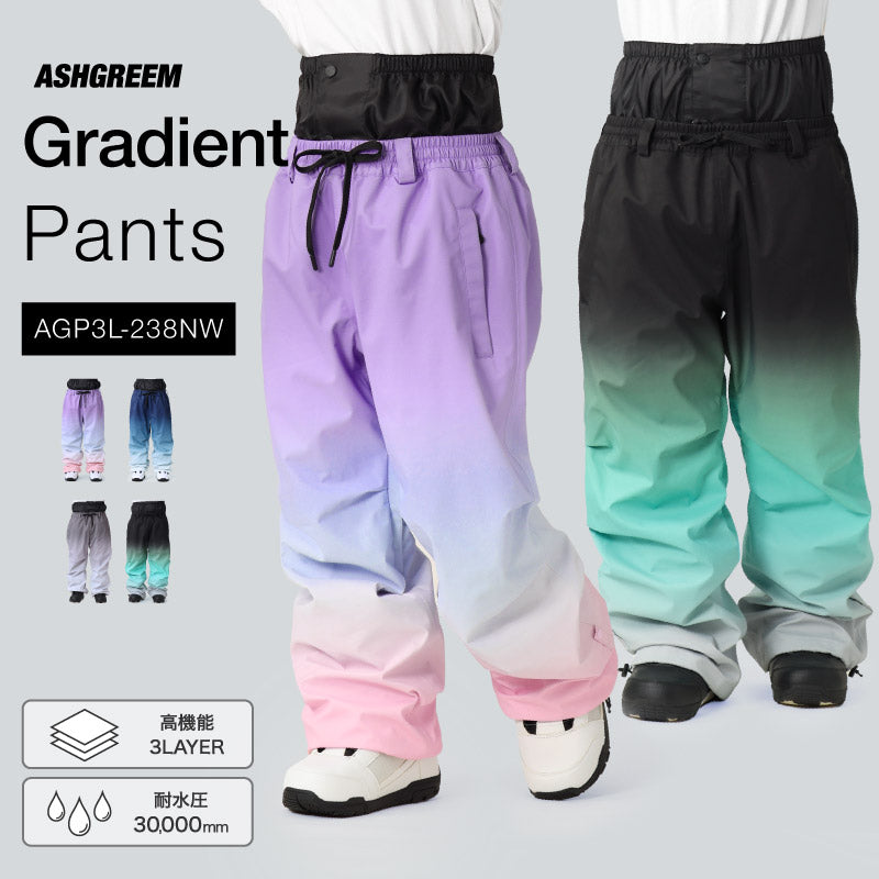 【10月下旬より順次発送】ASHGREEM (アッシュグリーム) スノーウェア パンツ AGP3L-238NW