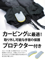 【10月下旬より順次発送】アッシュグリーム スノーボード ミトングローブ 手首ガード付き AGGL-3900 カービング 手袋 プロテクター付き スノーグローブ スノボグローブ スノーグローブ レディース メンズ ASHGREEM
