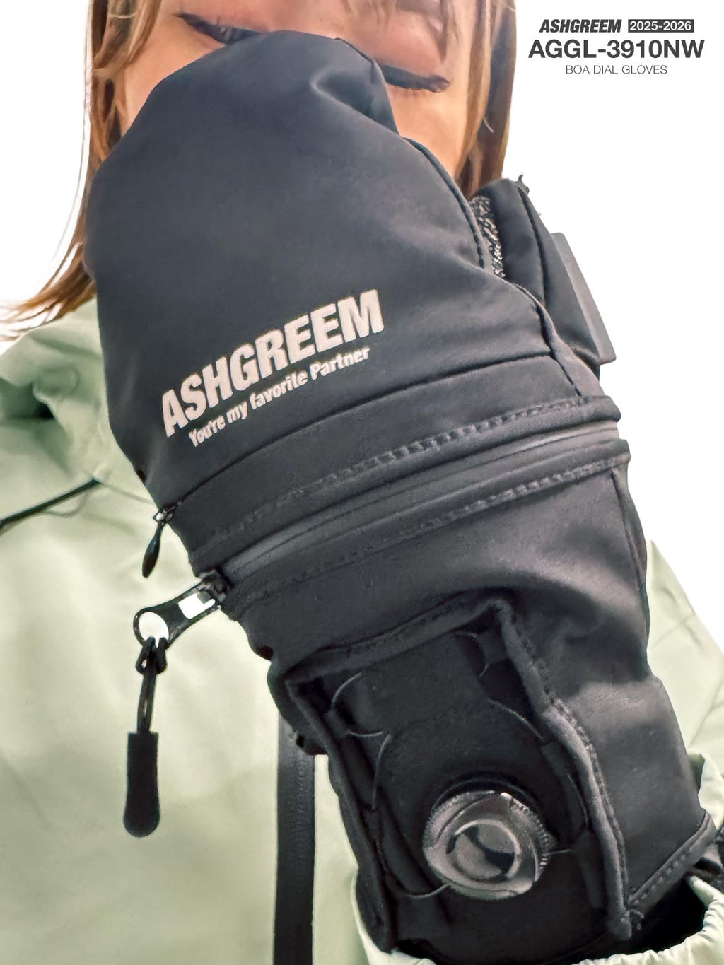 【10月下旬より順次発送】スノーボード グローブ ミトン 手首ダイヤル調節付き AGGL-3910NW ミトングローブ スノーグローブ 手袋 てぶくろ 手ぶくろ スノボ スキーグローブ 防寒 メンズ レディース