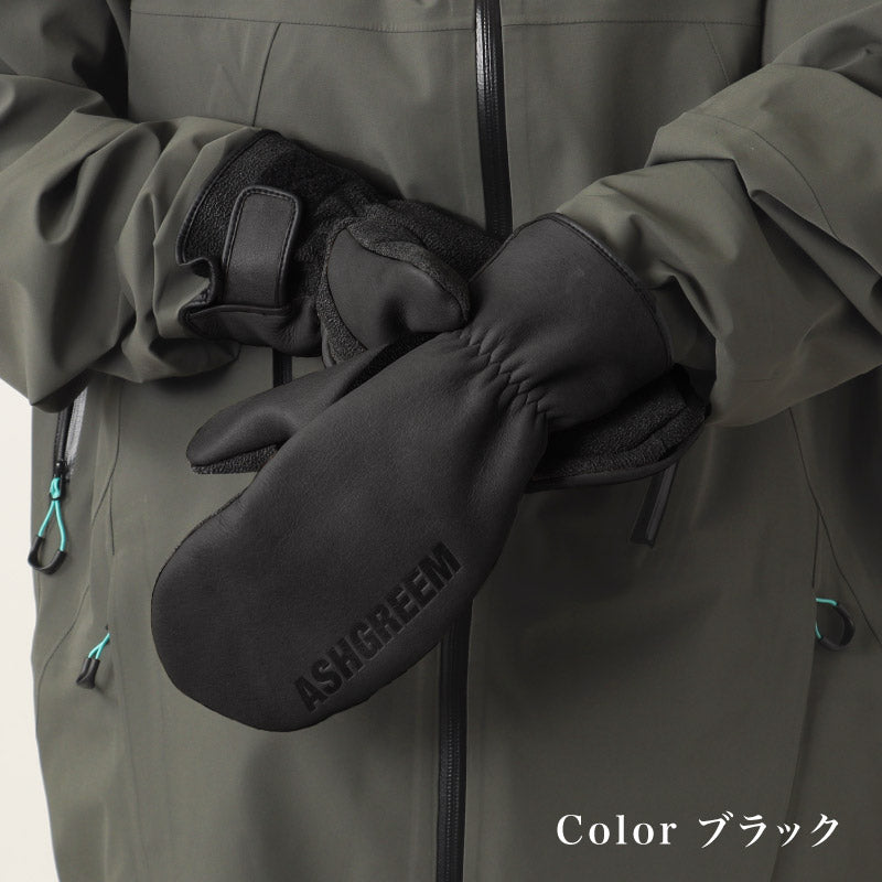 ASHGREEM (アッシュグリーム) 牛革ミトングローブ AGA-510