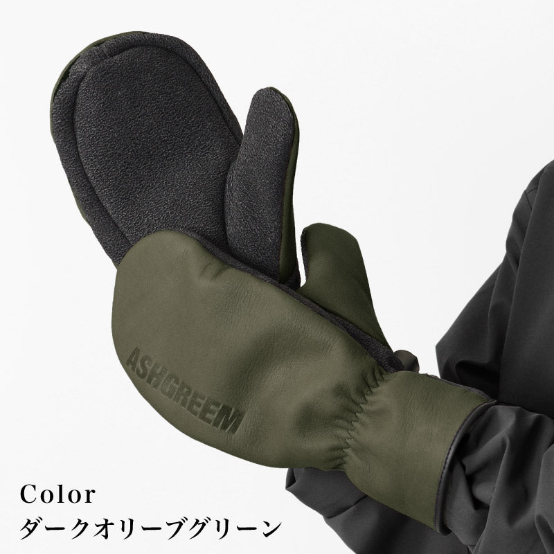 ASHGREEM (アッシュグリーム) 牛革ミトングローブ AGA-510