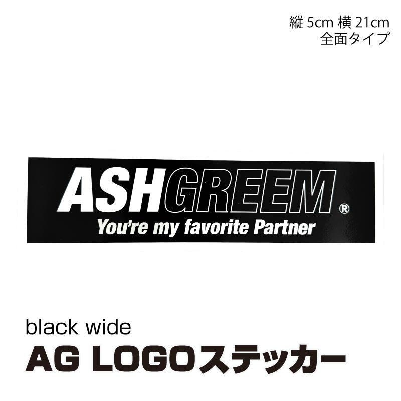ASHGREEM ブランドロゴステッカー |AGST-LOGO