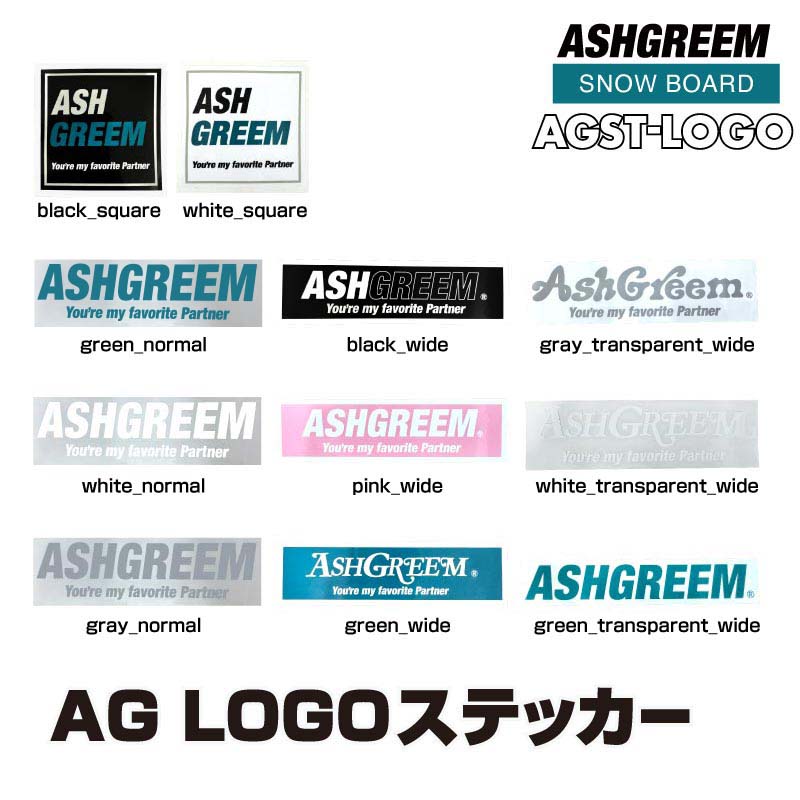 ASHGREEM ブランドロゴステッカー |AGST-LOGO