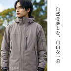 ASHGREEM アウトドア レインウェア メンズ レディース 中綿入り 上下セット ジャケット パンツ 2点セット 単品販売 2レイヤー レインウェア スノーウェア 釣り タウンユース ハイキング マウンテンジャケット マウンテンパンツ 秋冬 MT-50SET(MJ-520&MP-530)
