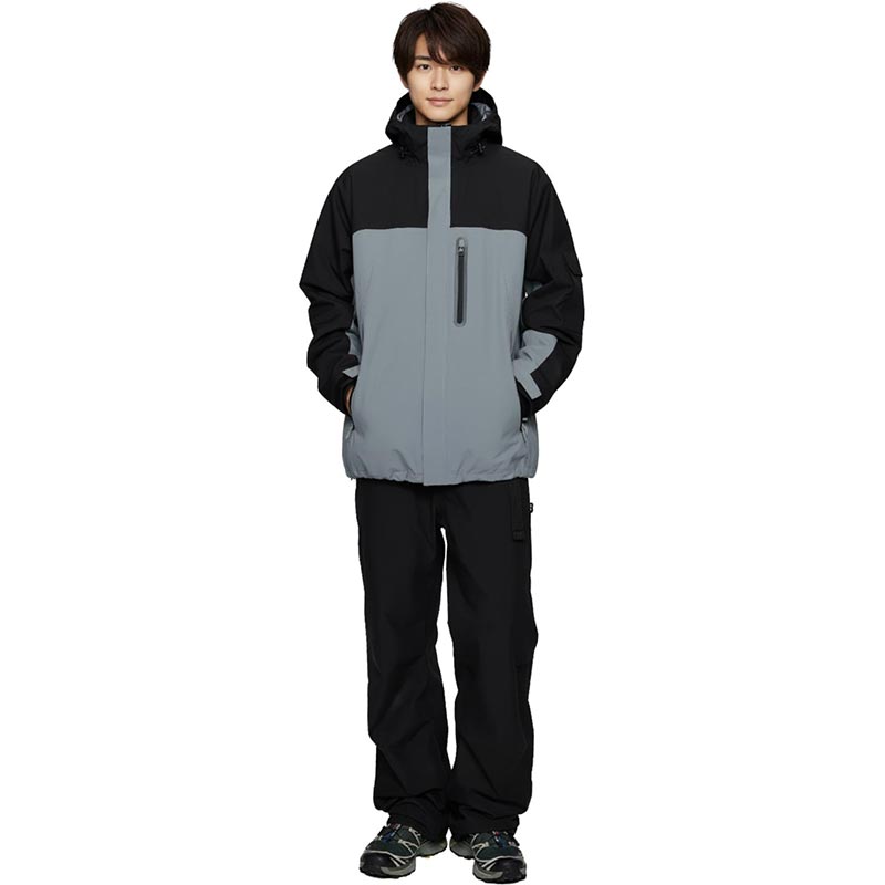 ASHGREEM アウトドア レインウェア メンズ レディース 上下セット ジャケット パンツ 2点セット 単品販売 2レイヤー レインウェア スノーウェア 釣り タウンユース ハイキング マウンテンジャケット マウンテンパンツ 春夏 MT-60SET(MJ-620&MP-630)