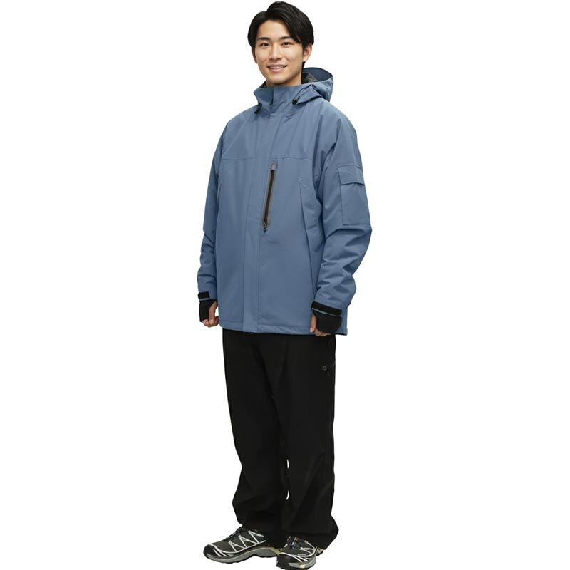 ASHGREEM アウトドア レインウェア メンズ レディース 上下セット ジャケット パンツ 2点セット 単品販売 2レイヤー レインウェア スノーウェア 釣り タウンユース ハイキング マウンテンジャケット マウンテンパンツ 春夏 MT-60SET(MJ-620&MP-630)