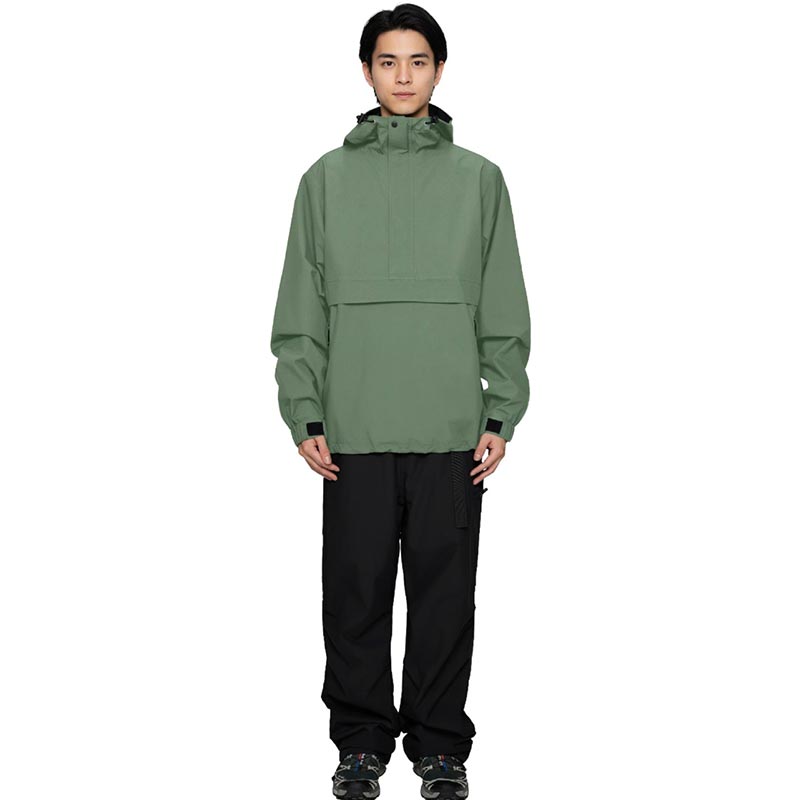 ASHGREEM アウトドア レインウェア メンズ レディース 上下セット プルオーバー ジャケット パンツ 2点セット 単品販売 2レイヤー レインウェア スノーウェア 釣り タウンユース ハイキング オールシーズン MT-70SET(MJ- 820&MP-630)